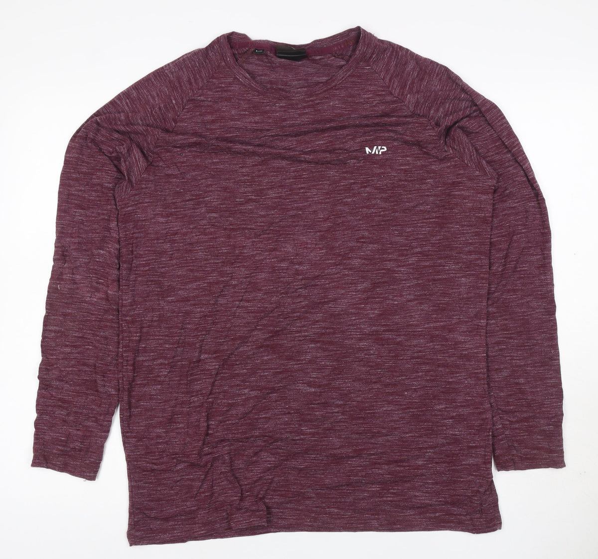 Myprotein Women Purple L Long Sleeve Raglan Gym Training T-Shirt