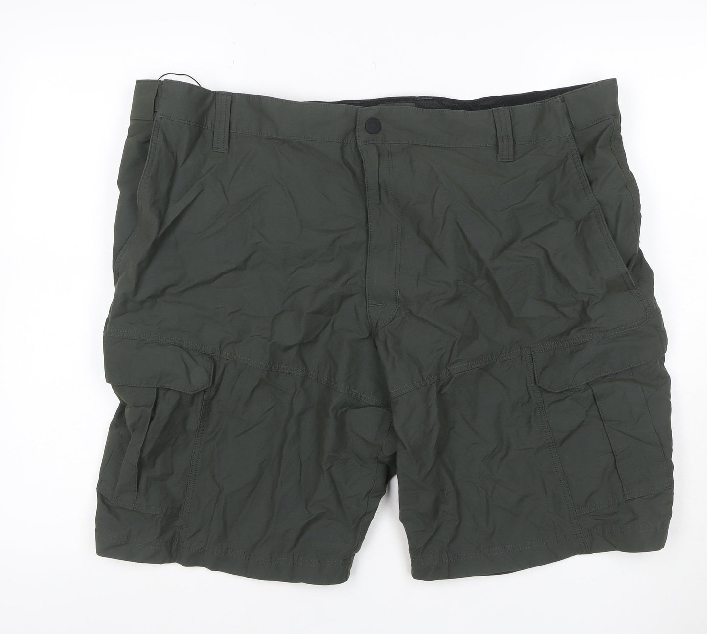 M&S Men’s Olive 44in Cargo Shorts Lightweight Multi Pocket