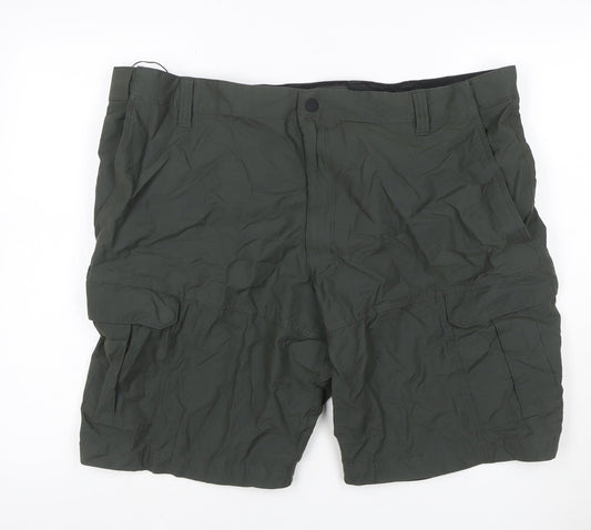 M&S Men’s Olive 44in Cargo Shorts Lightweight Multi Pocket