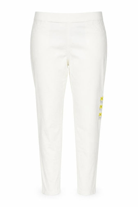Marks & Spencer Women Ivory UK 16 Straight Stretch Jeans Regular