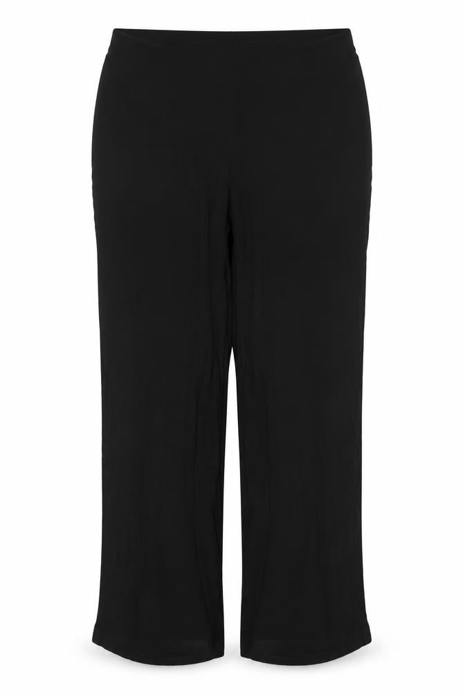 Marks & Spencer Women Black Size 16 Stretch Straight Leg Trousers