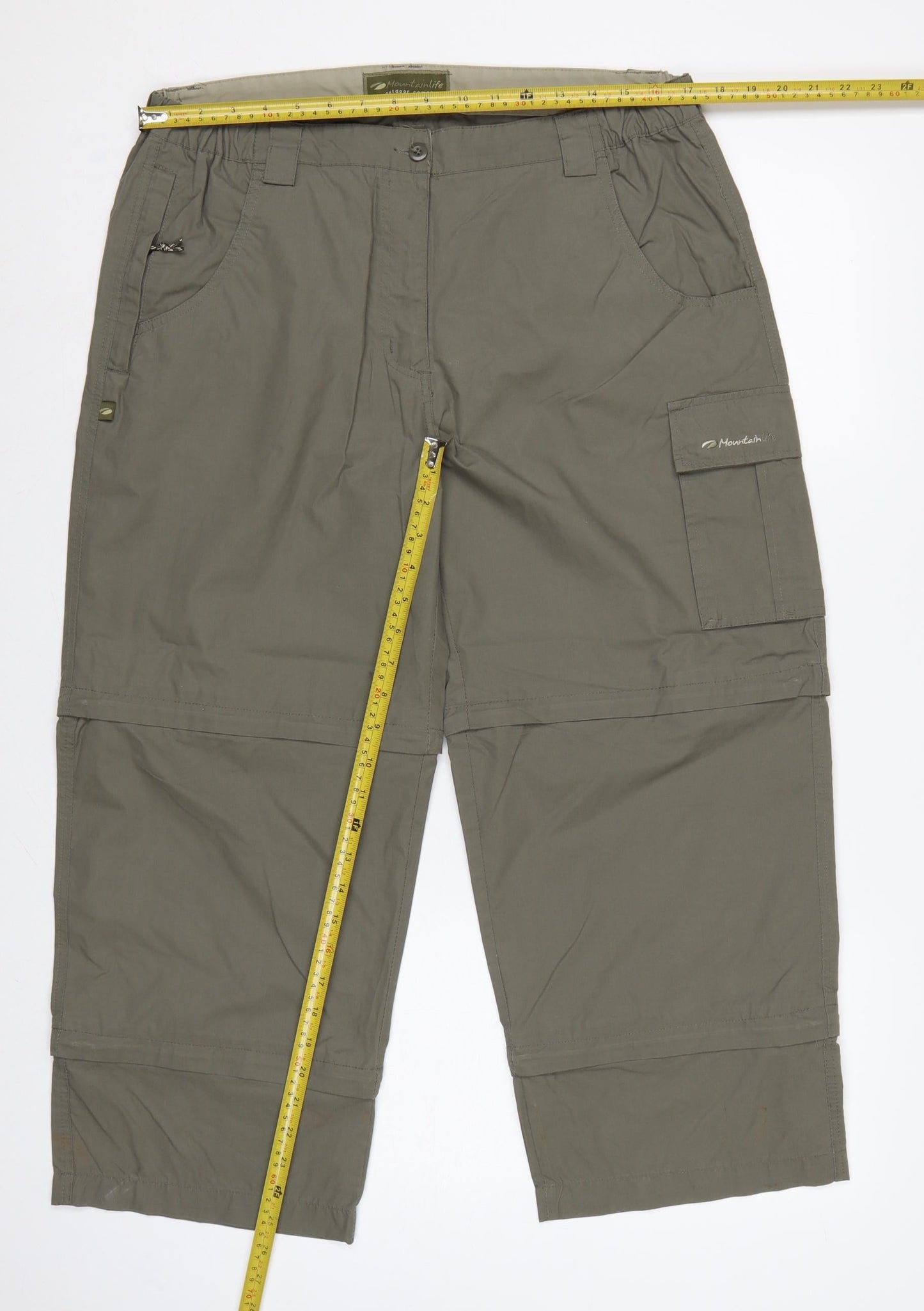 Mountainlife Women’s Grey Size 16 Convertible Cargo Trousers