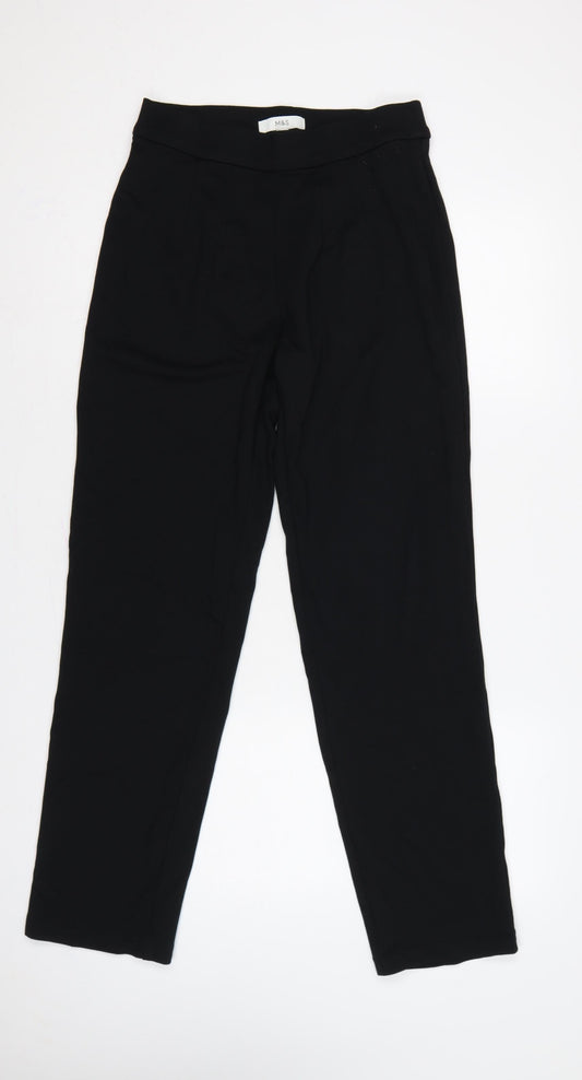Marks and Spencer Women Black UK 10 Long High Rise Stretch Leggings
