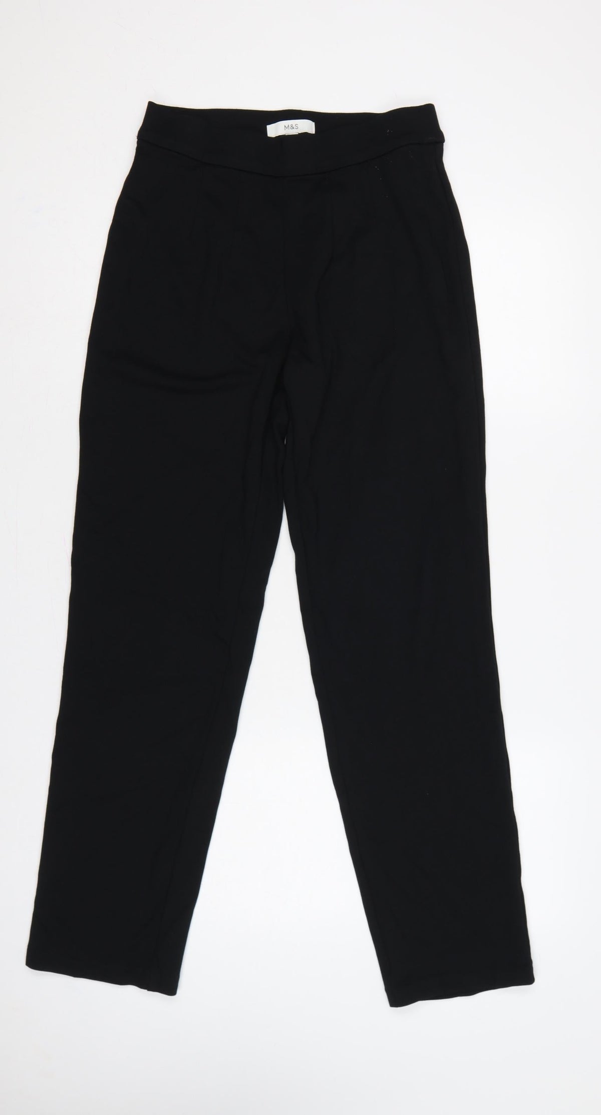 Marks & Spencer Women Black UK 10 Long High Rise Stretch Leggings