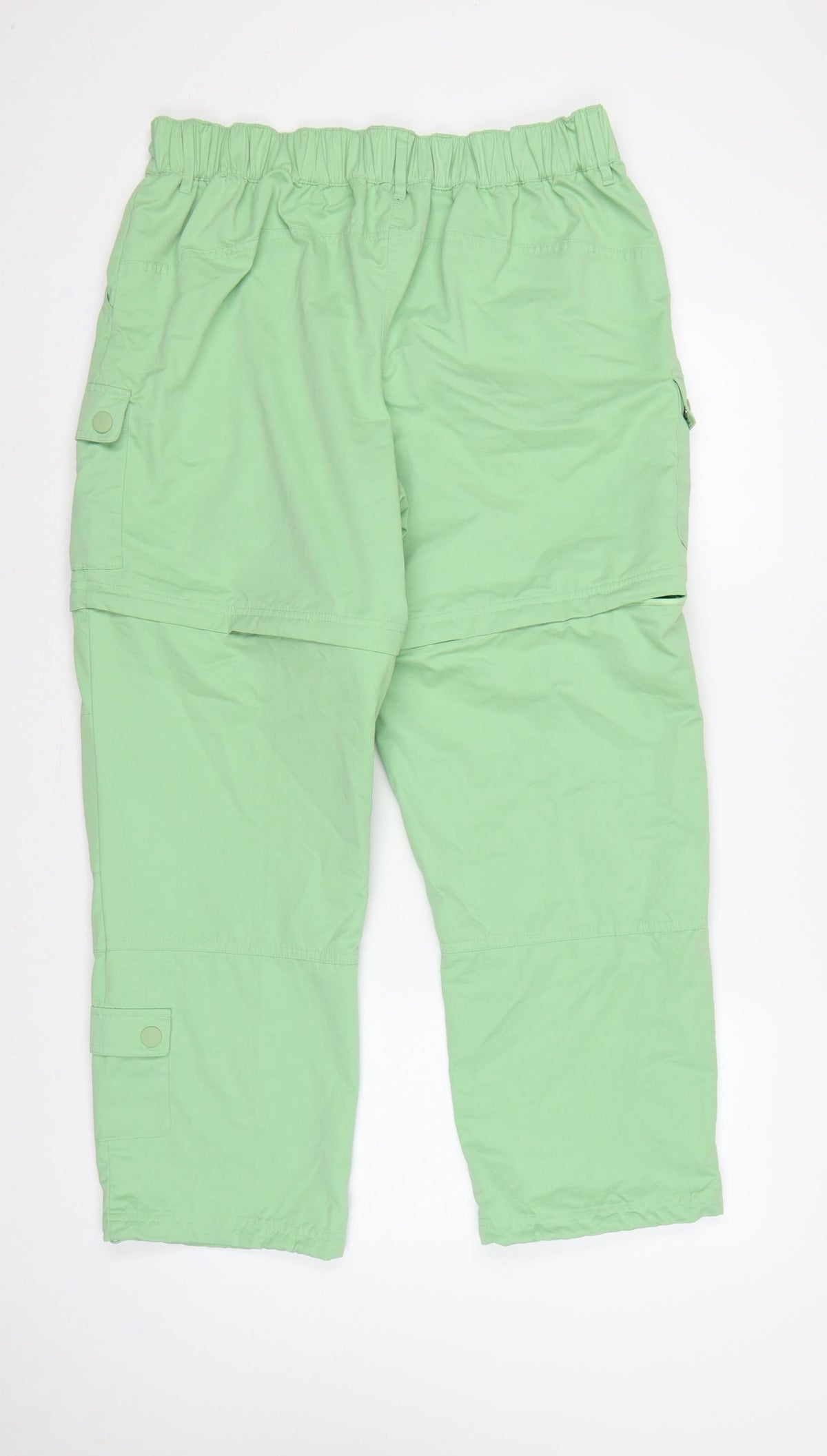 Marks & Spencer Women’s Green UK 16 Convertible Cargo Trousers Elastic Waist