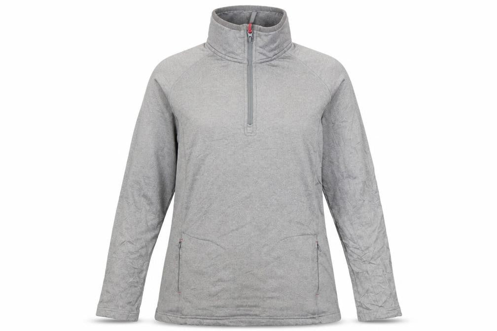 Peter Storm Women Grey UK 14 1/4 Zip Fleece Pullover Sweatshirt