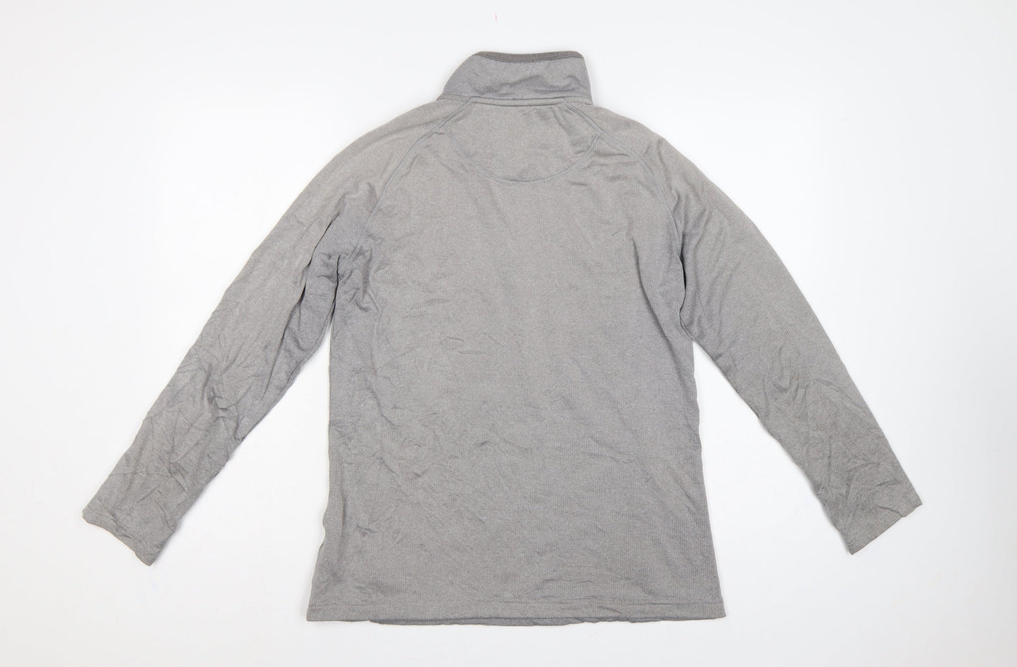 Peter Storm Women Grey UK 14 1/4 Zip Fleece Pullover Sweatshirt