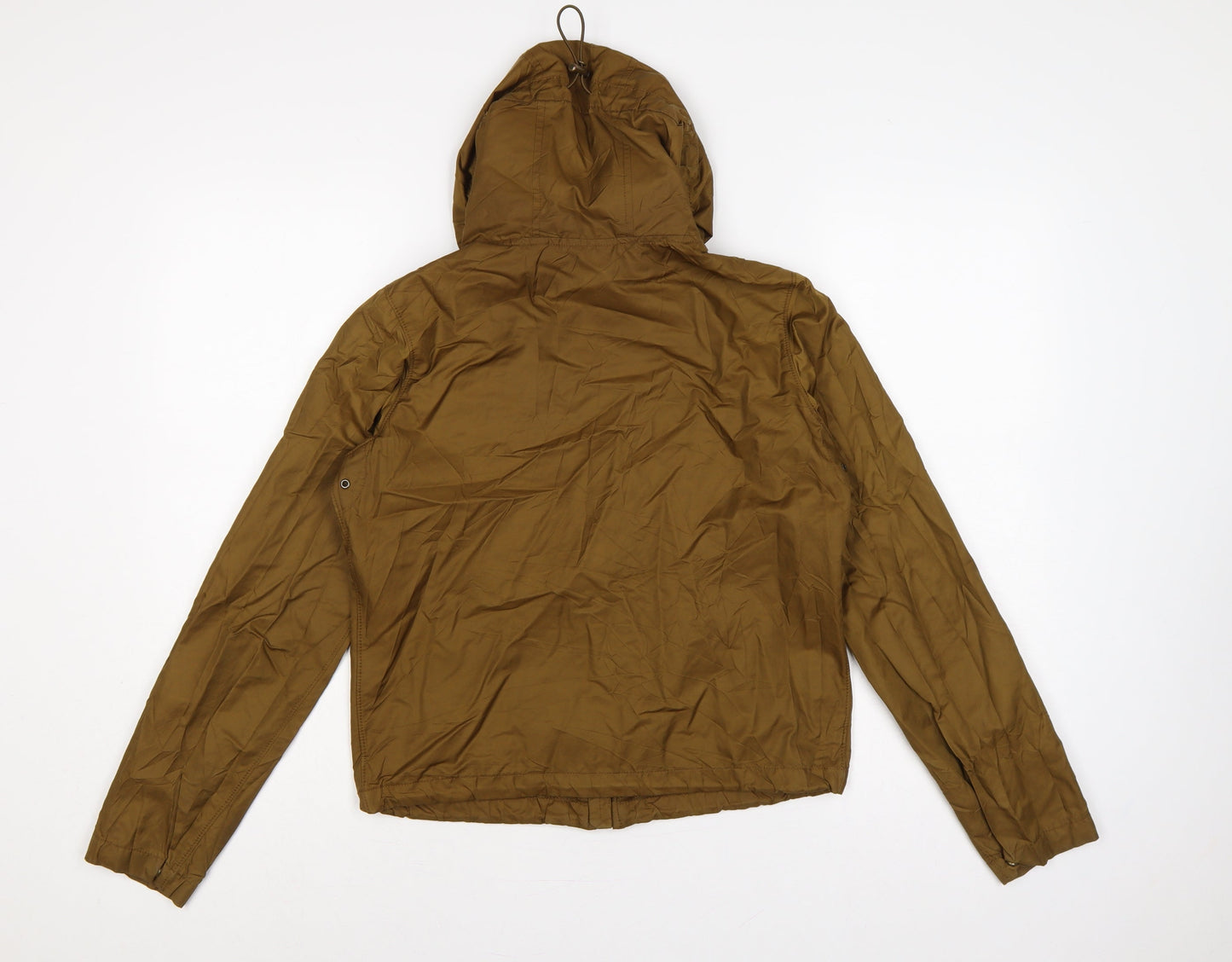 Uniqlo Women Brown S Hooded Lightweight Anorak Jacket Full Zip