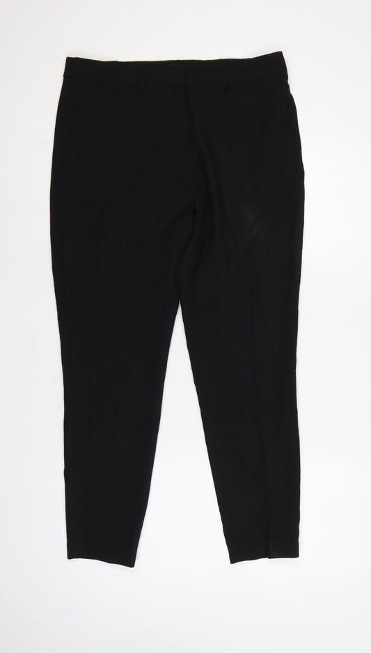 Next Women’s Black UK 14 Regular Tailored Tapered Dress Trousers