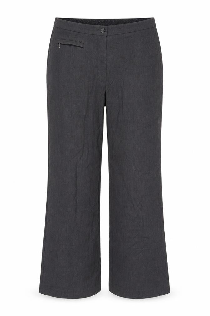 Marks & Spencer Women Grey UK 12 Short Straight Dress Trousers