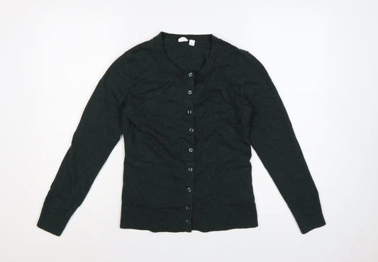 GAP Women’s Green Cotton Button Cardigan Size M Long Sleeve Knit