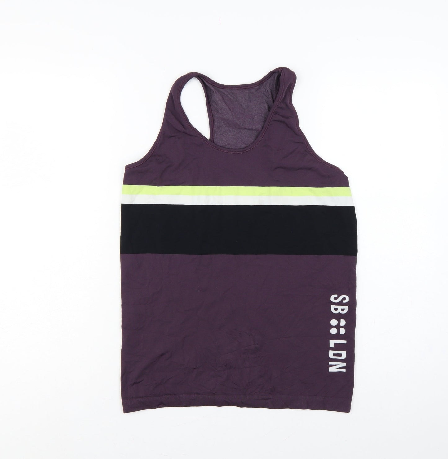 Sweaty Betty Women’s Purple L Racerback Colourblock Gym Tank Top