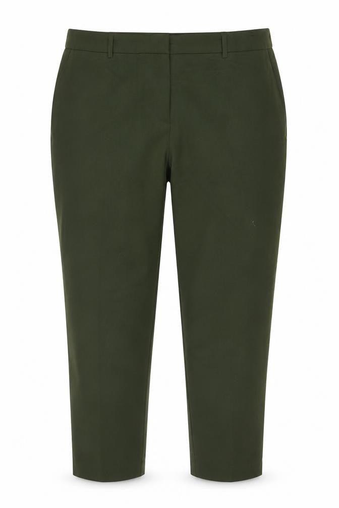 Dorothy Perkins Women Green UK 10 Tailored Ankle Tapered Trousers
