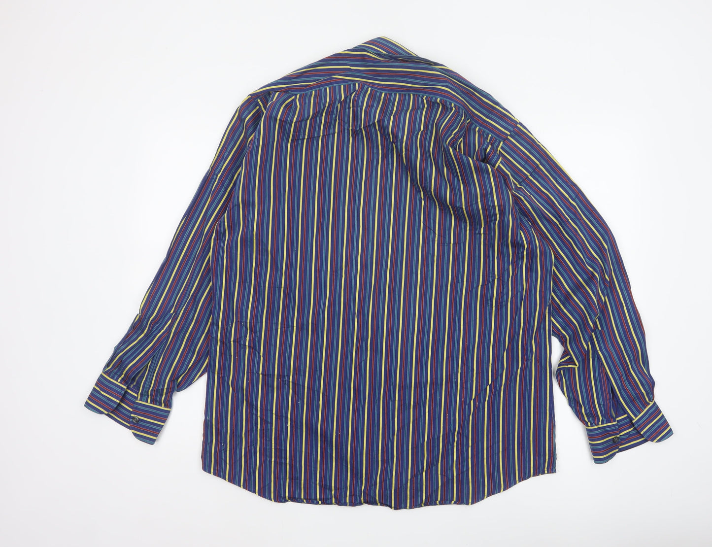 Rocola Samyta Men’s Multicoloured Striped 15.5 Long Sleeve Shirt
