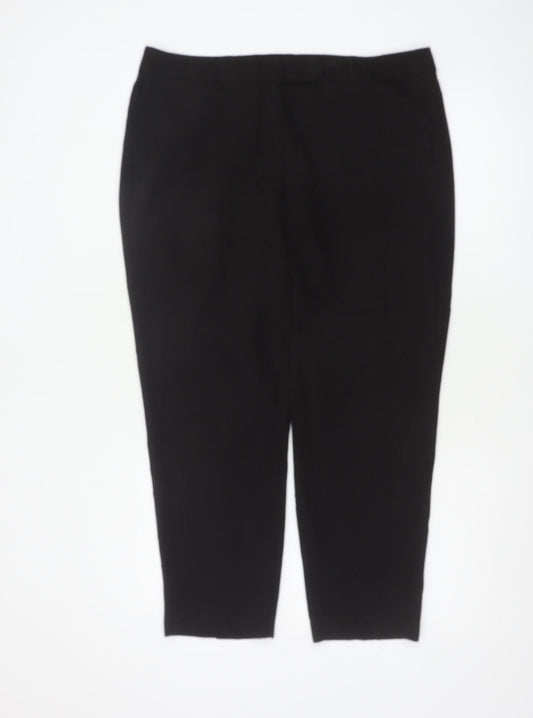 Dorothy Perkins Women’s Black UK 14 Tapered Stretch Work Trousers