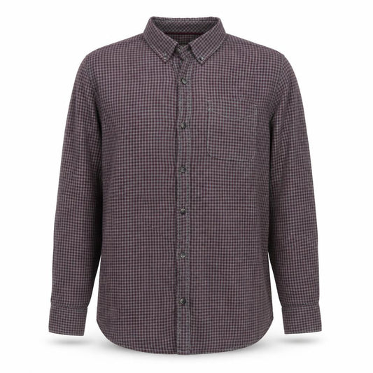 FatFace Men’s Purple Check Cotton Button-Down Shirt Size M