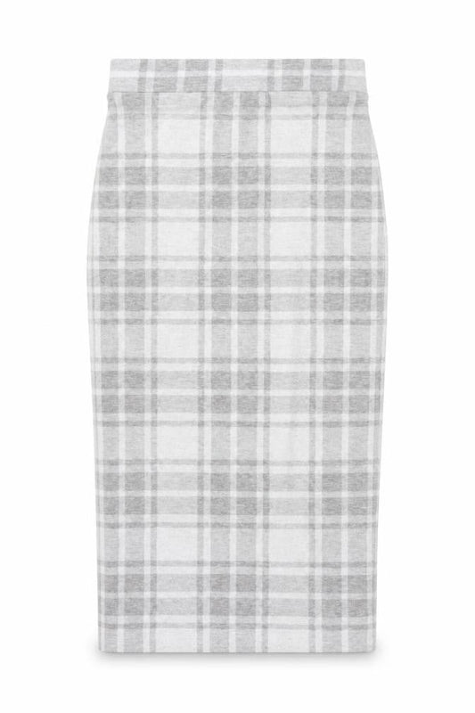 River Island Women Grey Check High Waist Pencil Skirt UK 8