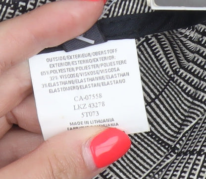 Brand and care label for MEXX Women’s Grey Plaid Wide-Leg Dress Trousers UK 14 Stretch