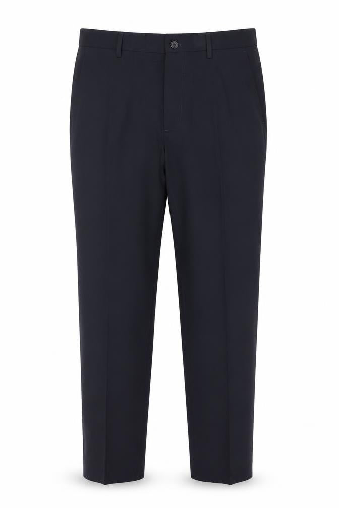 Marks & Spencer Men Navy 34in Skinny Dress Trousers Smart Work 31in