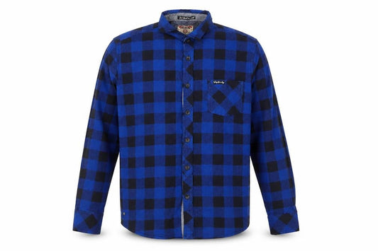Tokyo Laundry Men's Blue Check Cotton Shirt M Long Sleeve Button-Up
