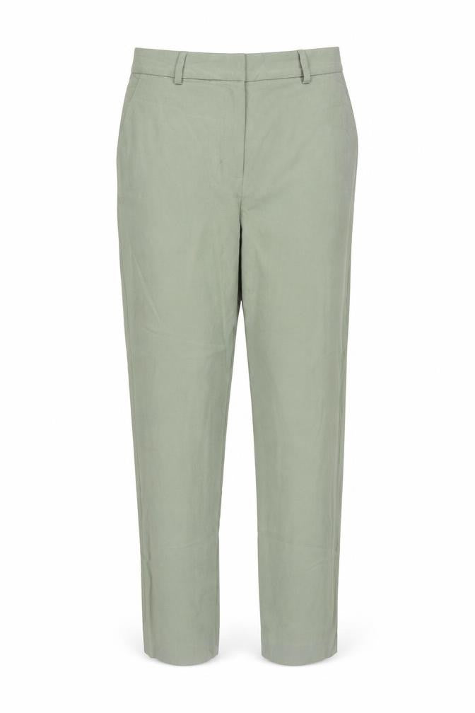 Marks & Spencer Women Green Size 8 Short Tapered Smart Trousers