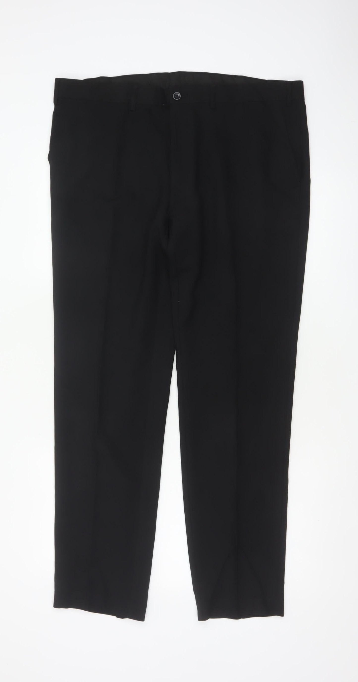 Marks & Spencer Men Black 38in Skinny Dress Trousers 31in Leg
