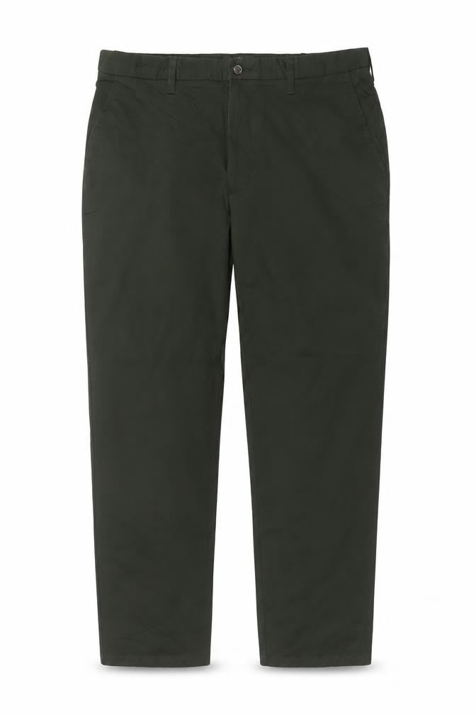 Marks & Spencer Men's Green 38/29 Regular Stretch Chino Trousers