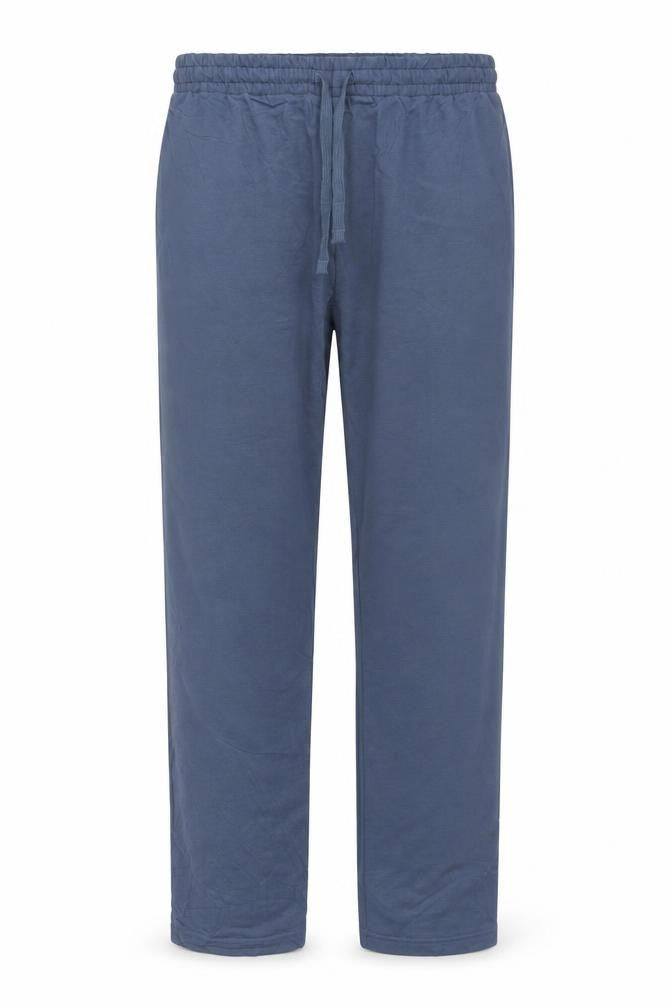 Marks & Spencer Men Blue 2XL Long Regular Fit Drawstring Trousers