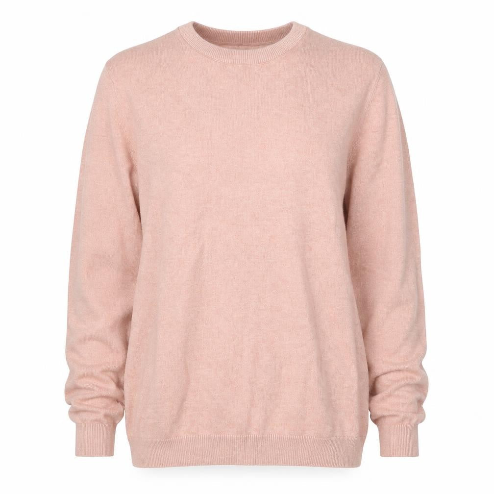 Only Womens & Sons Pink M Cotton Crew Neck Pullover Jumper