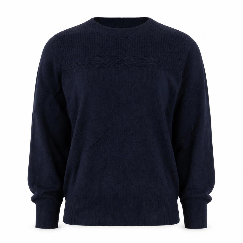 Marks & Spencer Women’s Navy Blue Size 10 Crew Neck Knit Jumper