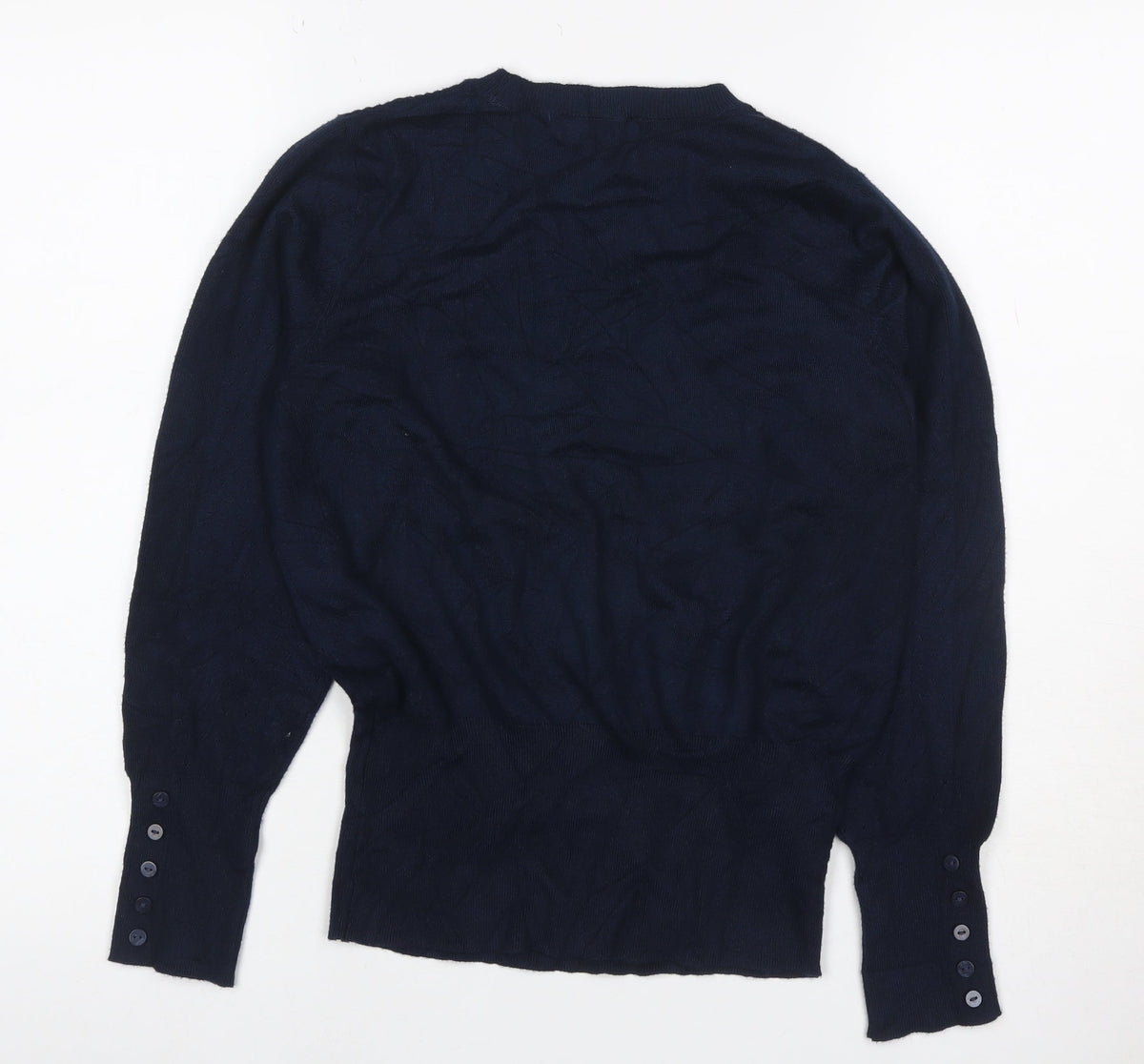 Marks & Spencer Women’s Navy Blue Size 10 Crew Neck Knit Jumper