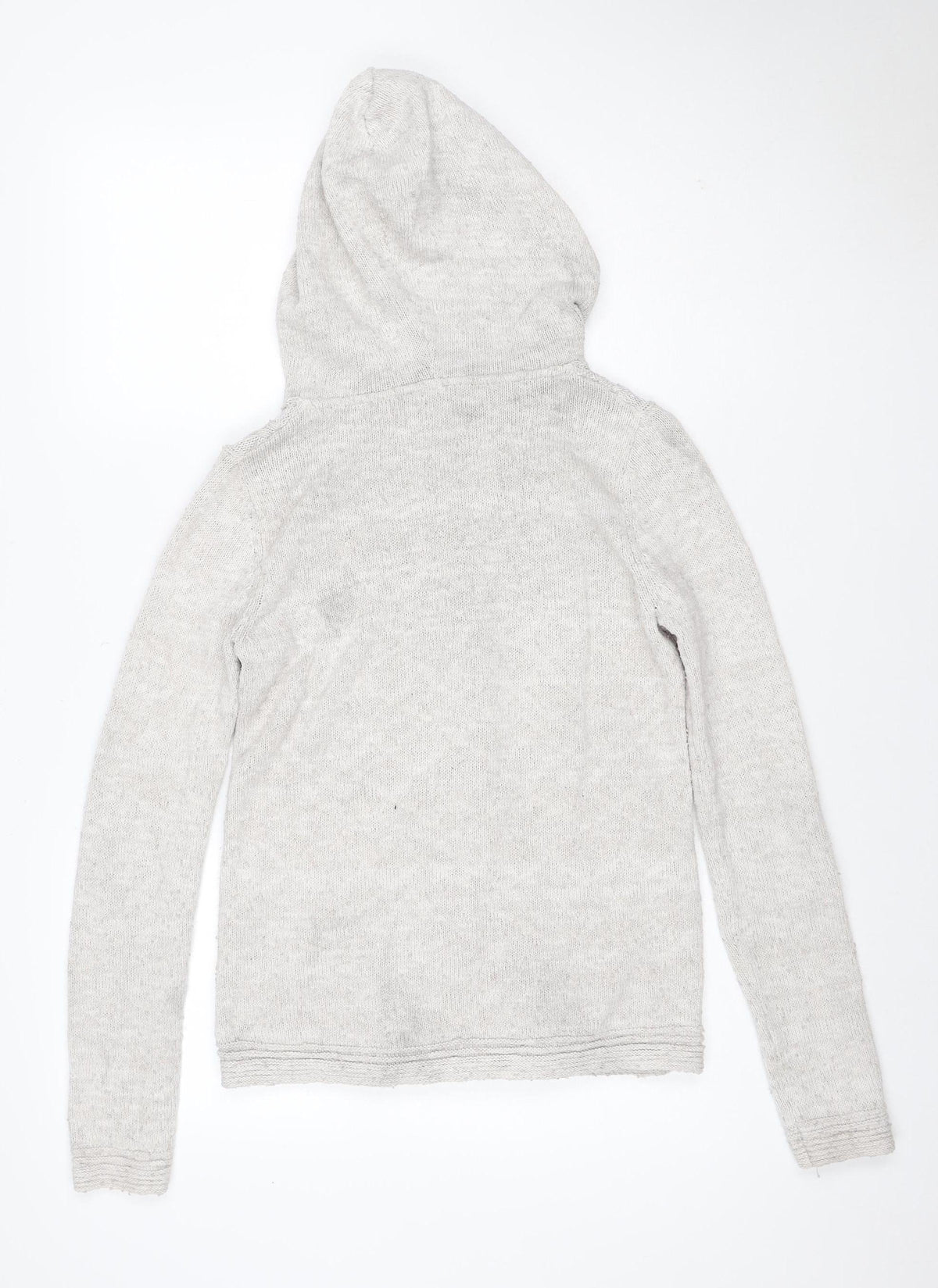 Surface Women’s Ivory Size 10 Linen Cable Knit Full Zip Hoodie