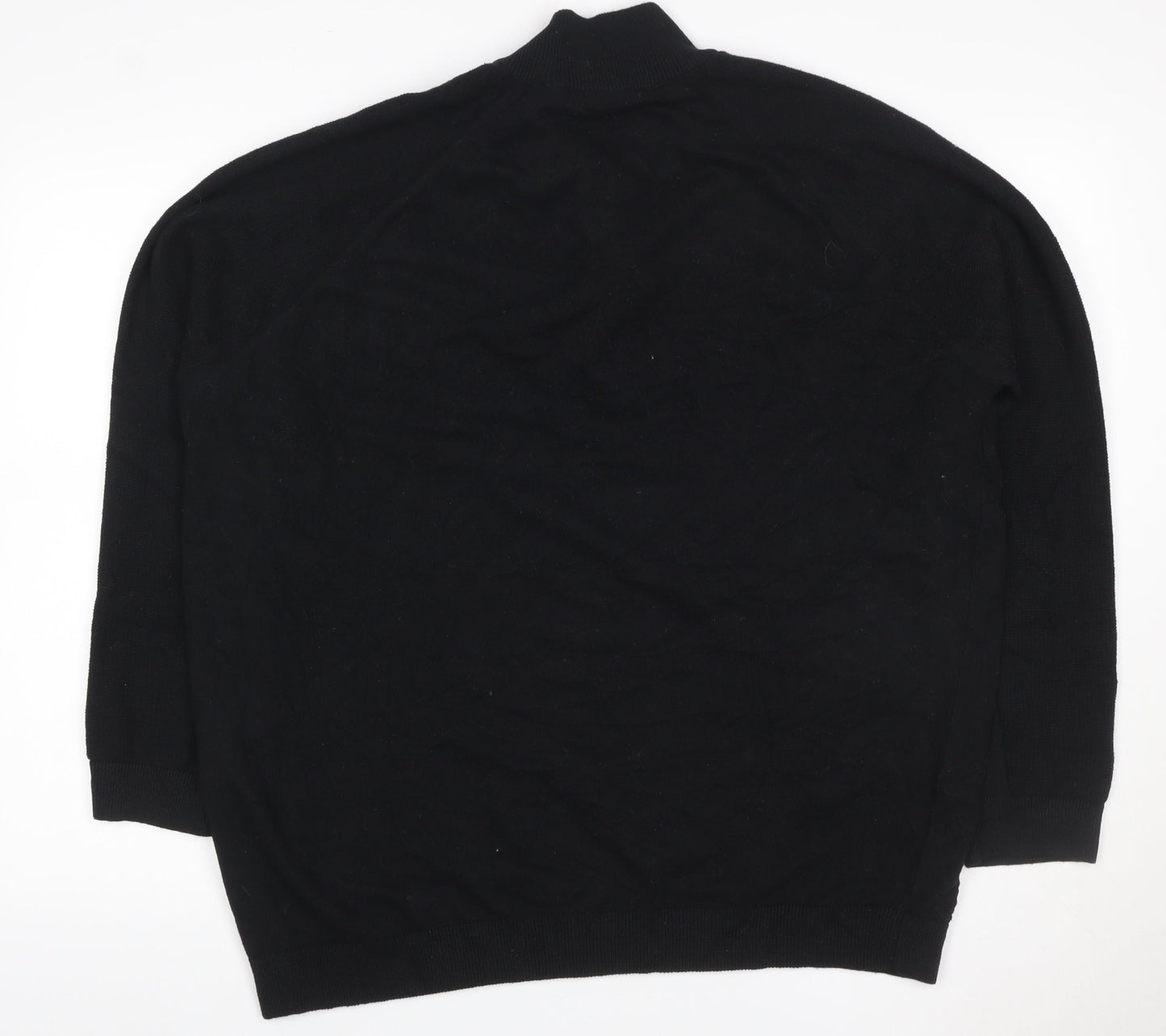 Kensington Eastside Men’s Black XXL 1/4 Zip Waffle Knit Jumper