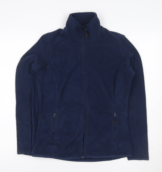 Goodmove Women's Blue UK 10 Basic Full Zip Fleece Jacket