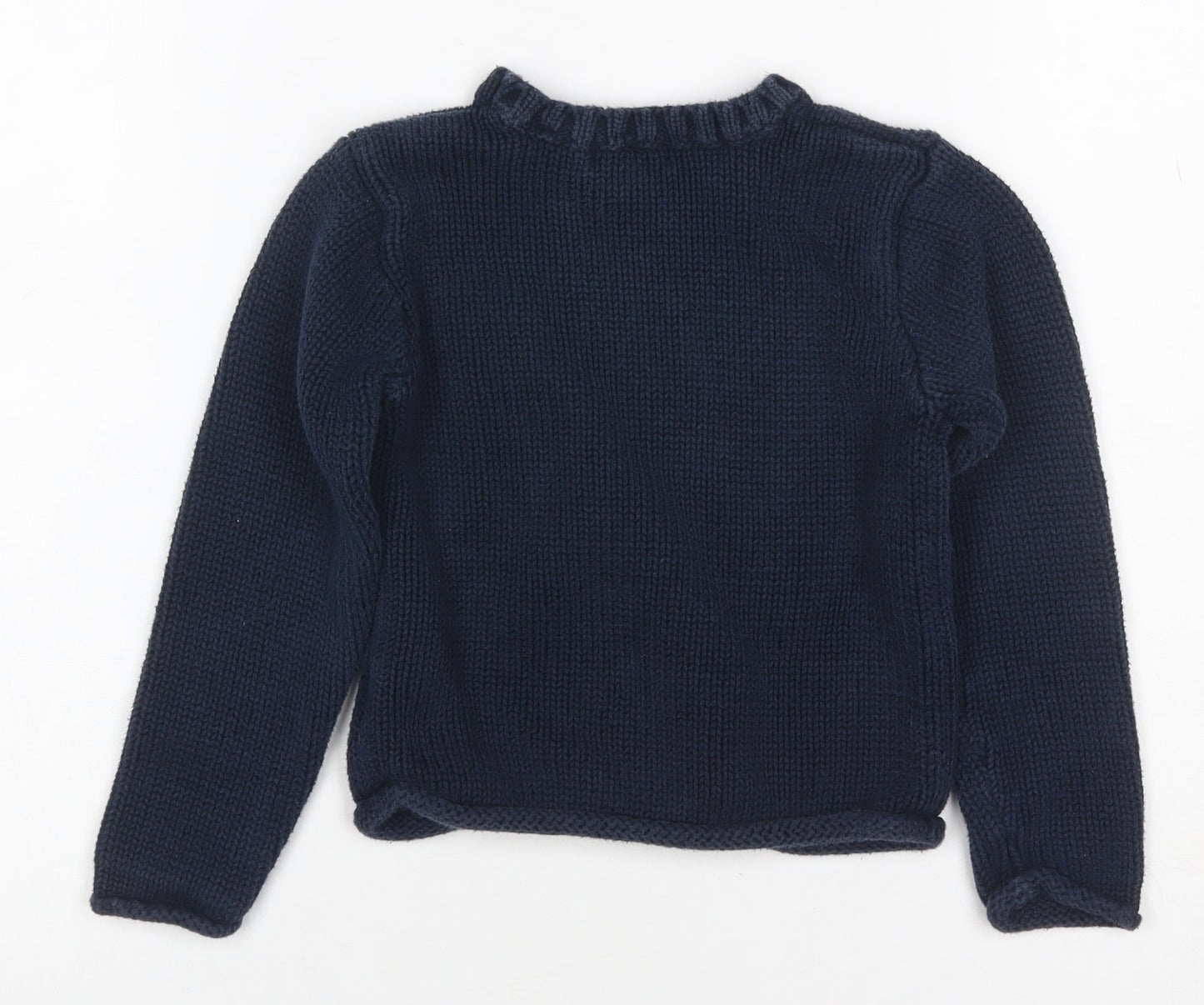 Ralph Lauren Boys Blue 4-5 Years USA Flag Cotton Knit Pullover Jumper
