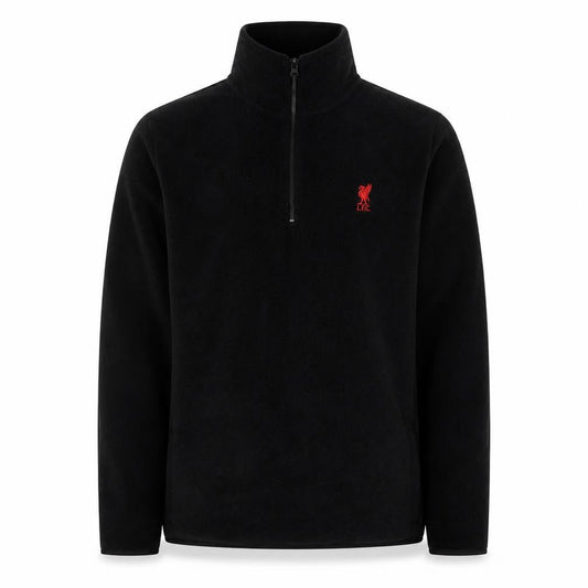 Liverpool FC Men’s XL Black 1/4 Zip Fleece Sweatshirt