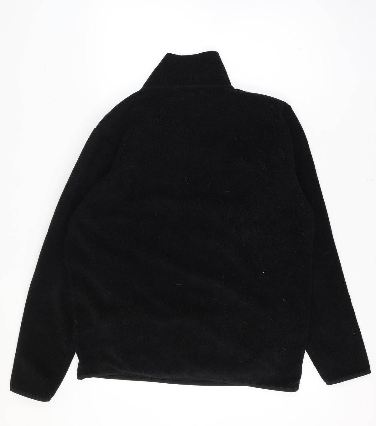 Close-up detail of Liverpool FC Men’s XL Black 1/4 Zip Fleece Sweatshirt