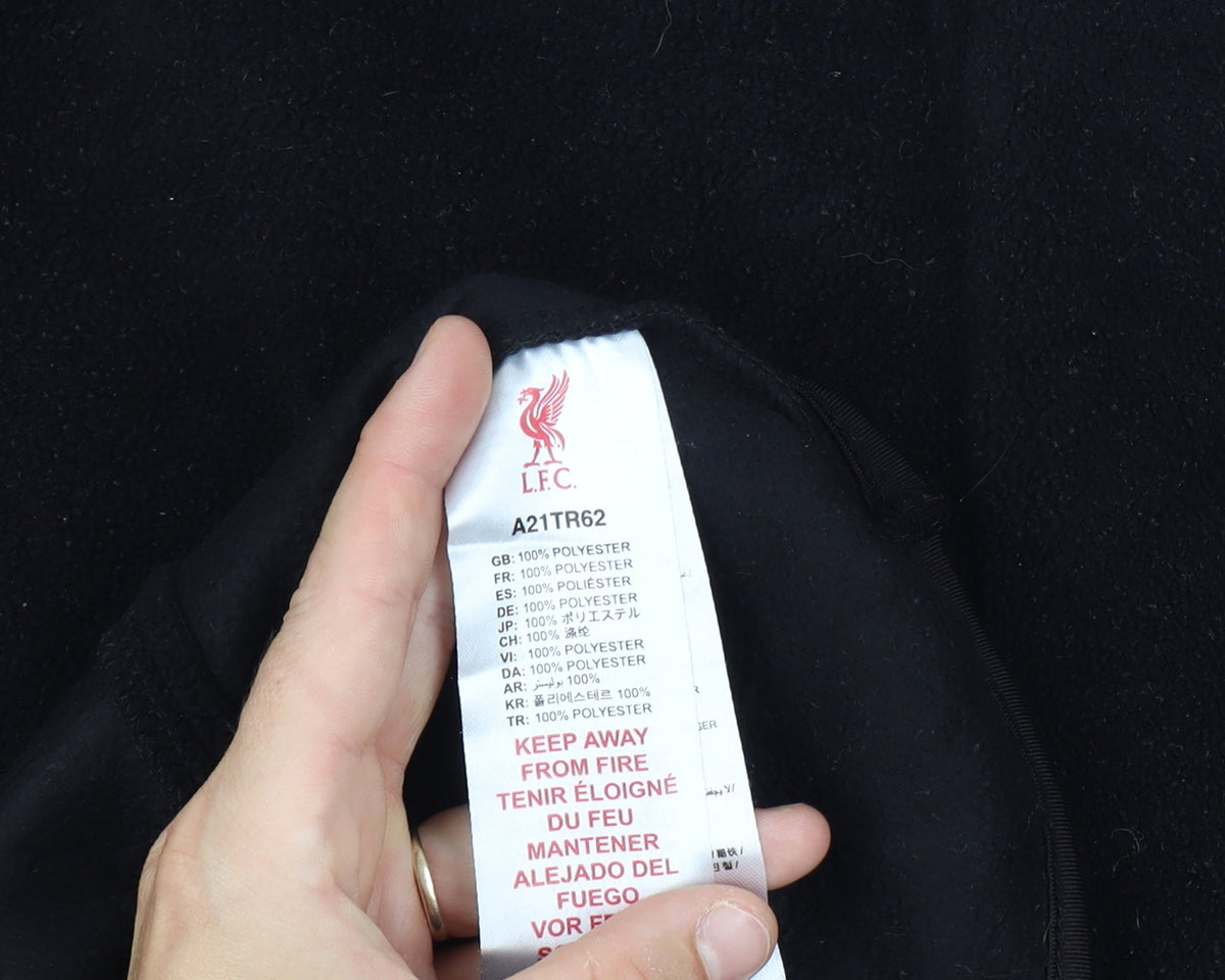 Additional view of Liverpool FC Men’s XL Black 1/4 Zip Fleece Sweatshirt