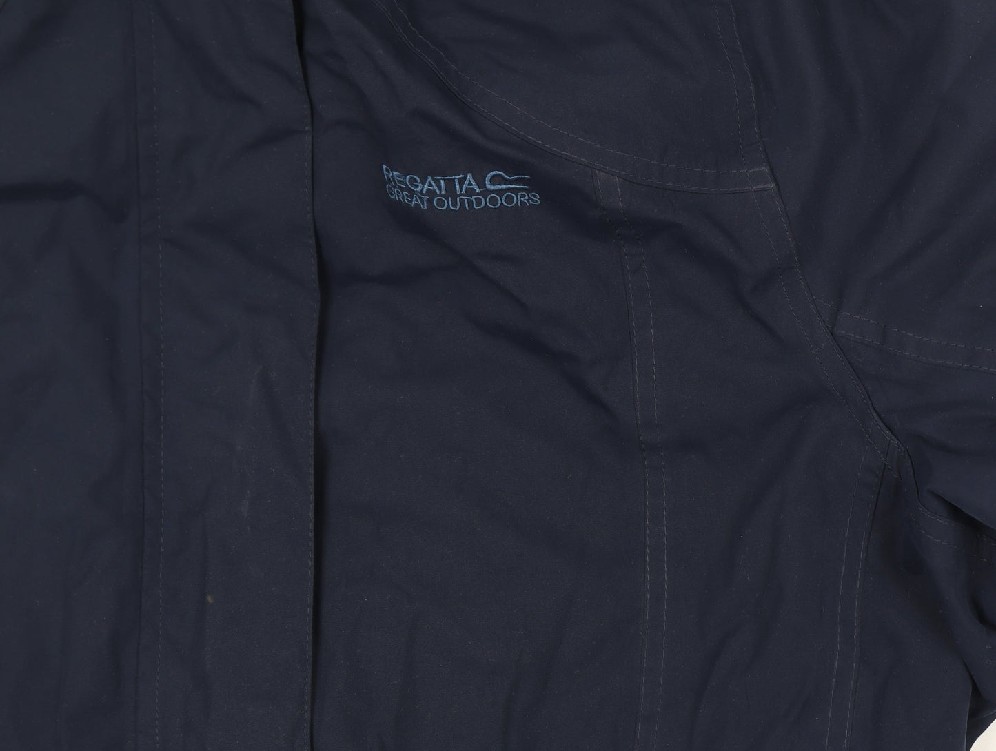 Regatta Women's Navy Blue Size 18 Hooded Waterproof Parka Coat