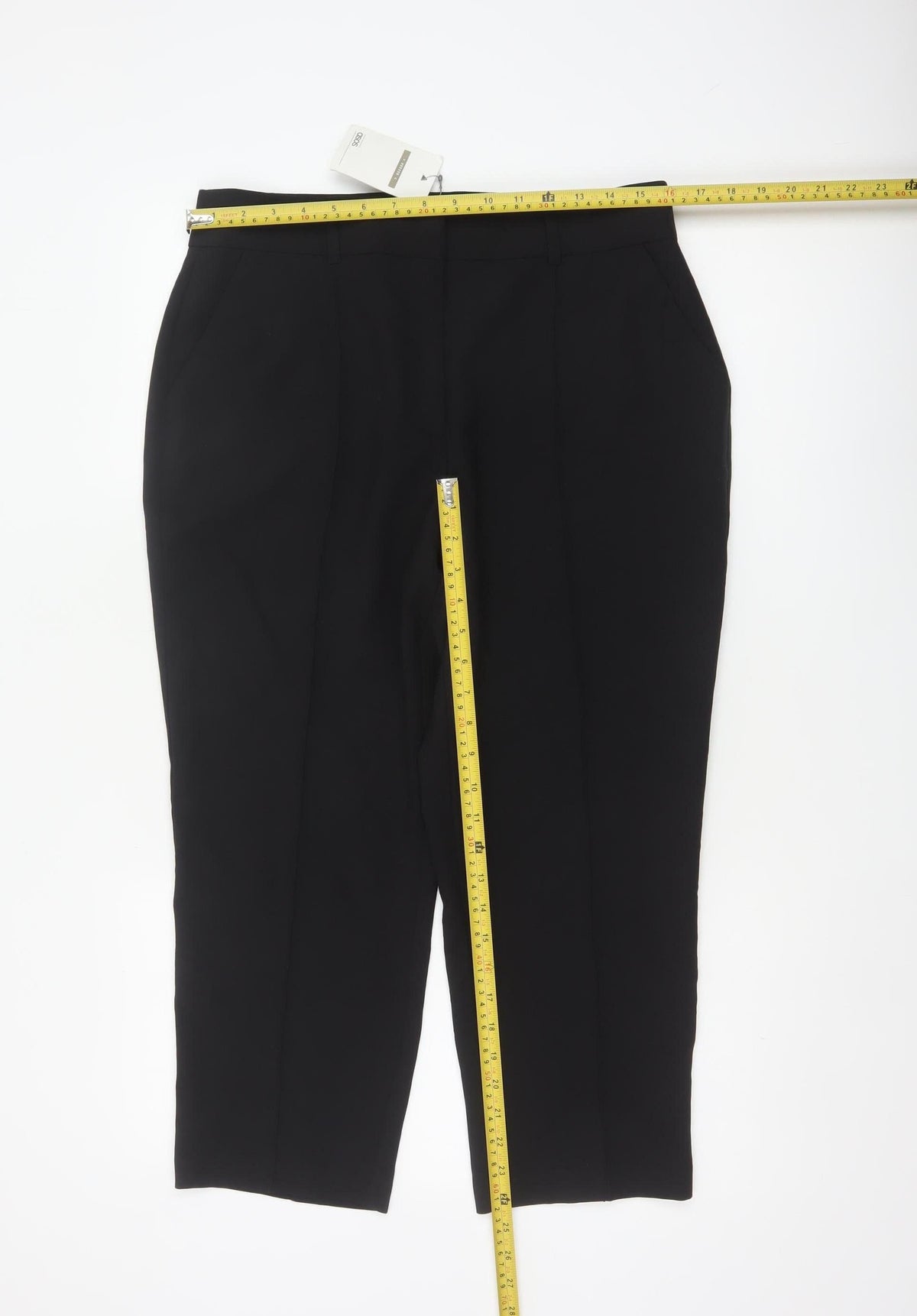 ASOS Women’s Black UK 14 High Rise Tapered Smart Trousers NWT