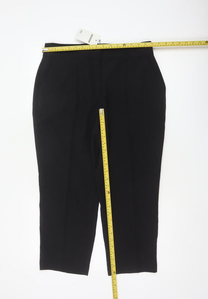Back view of ASOS Women’s Black UK 14 High Rise Tapered Smart Trousers NWT