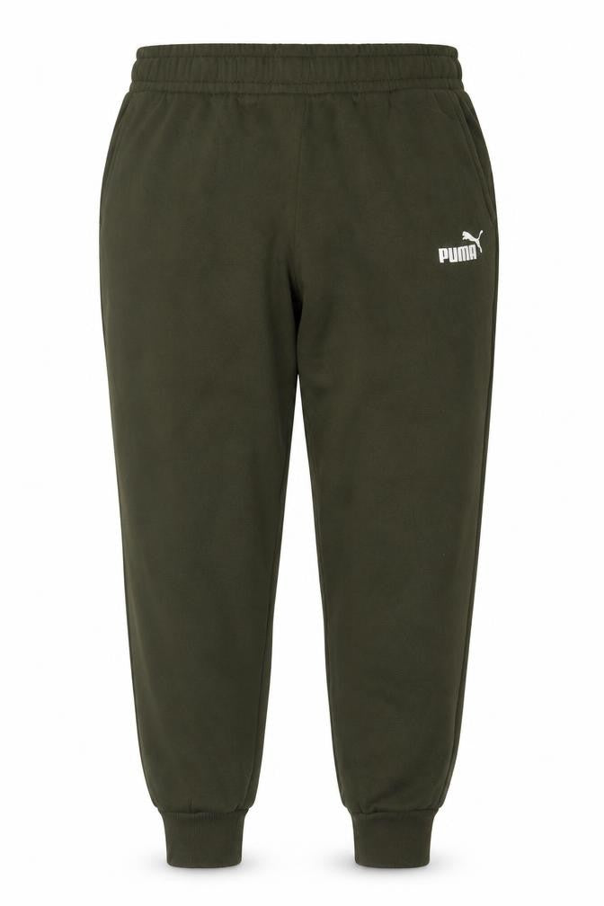 Front view of Puma Women Green XXL Jogger Sweatpants Elastic Waist Logo Pockets