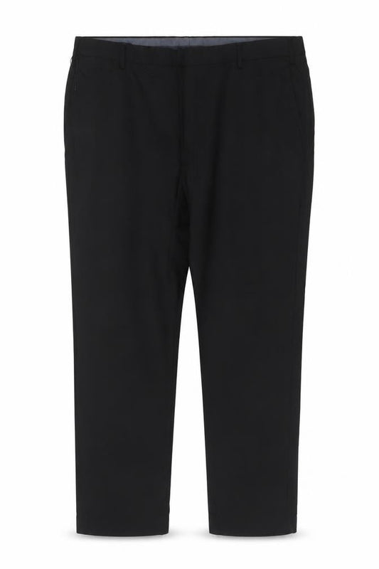 Marks & Spencer Men's Black 48in Short Regular Fit Wool Dress Trousers