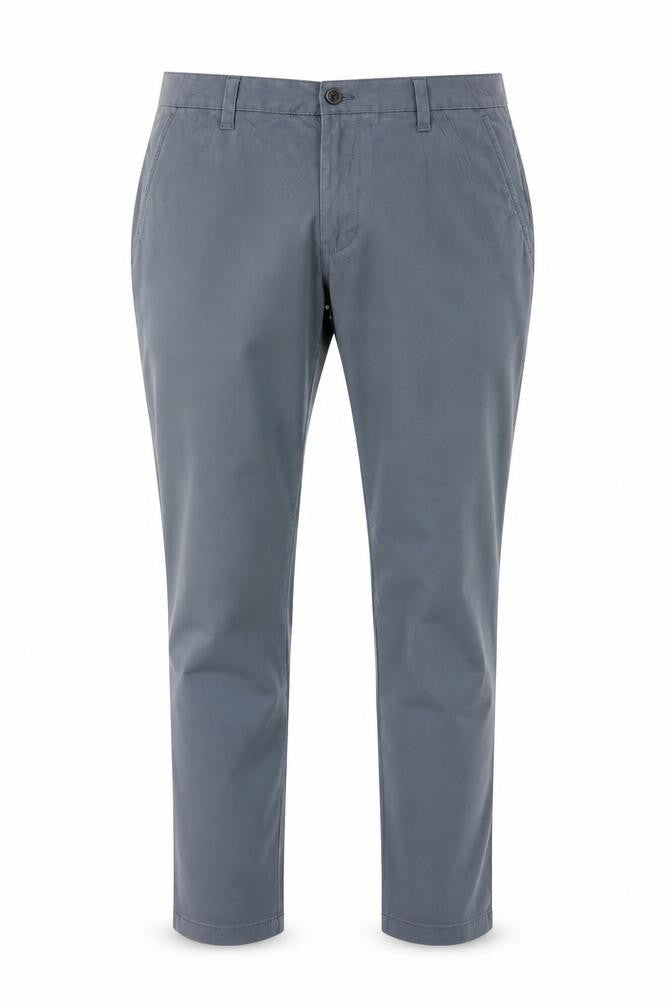 Marks & Spencer Men Grey 40 29 Skinny Fit Cotton Stretch Chino Trousers