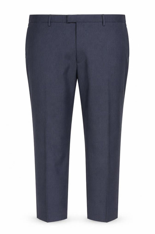 Marks & Spencer Men’s Blue Linen Blend Dress Trousers 50in Waist 29in Short