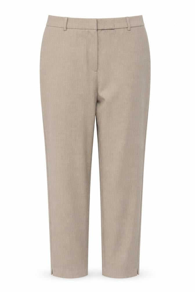 M&S Women Beige Size 16 Long Tapered Smart Dress Trousers