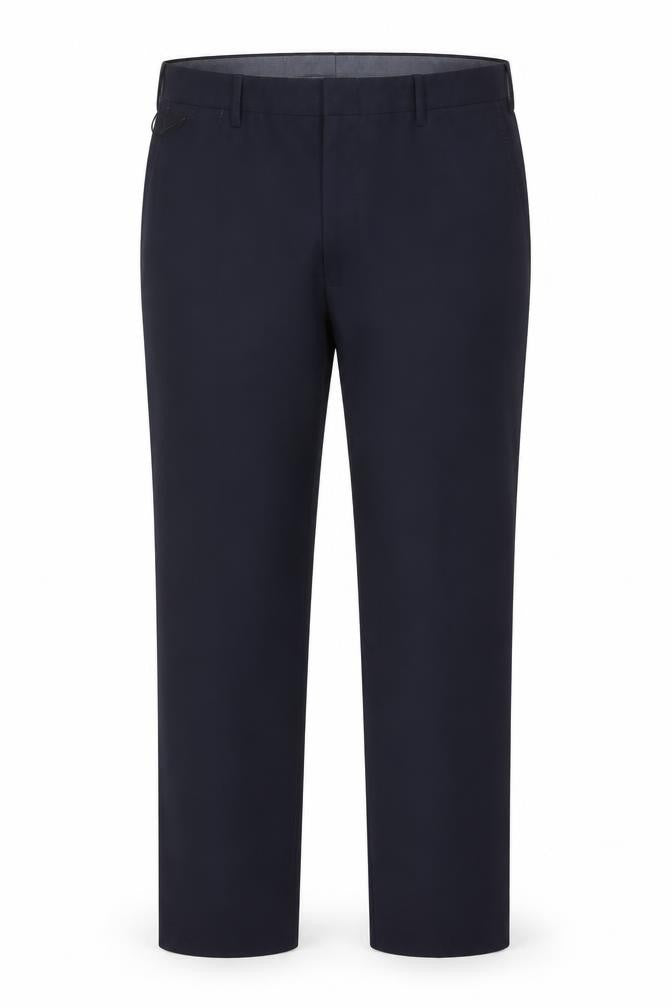 Marks & Spencer Men’s Navy 42in Long Regular Fit Wool Dress Trousers