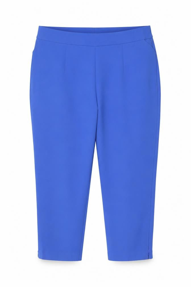 Marks & Spencer Women Blue UK 22 Short High Rise Straight Trousers
