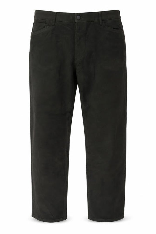 Marks & Spencer Men’s Black 44in 31in Straight Cotton Trousers