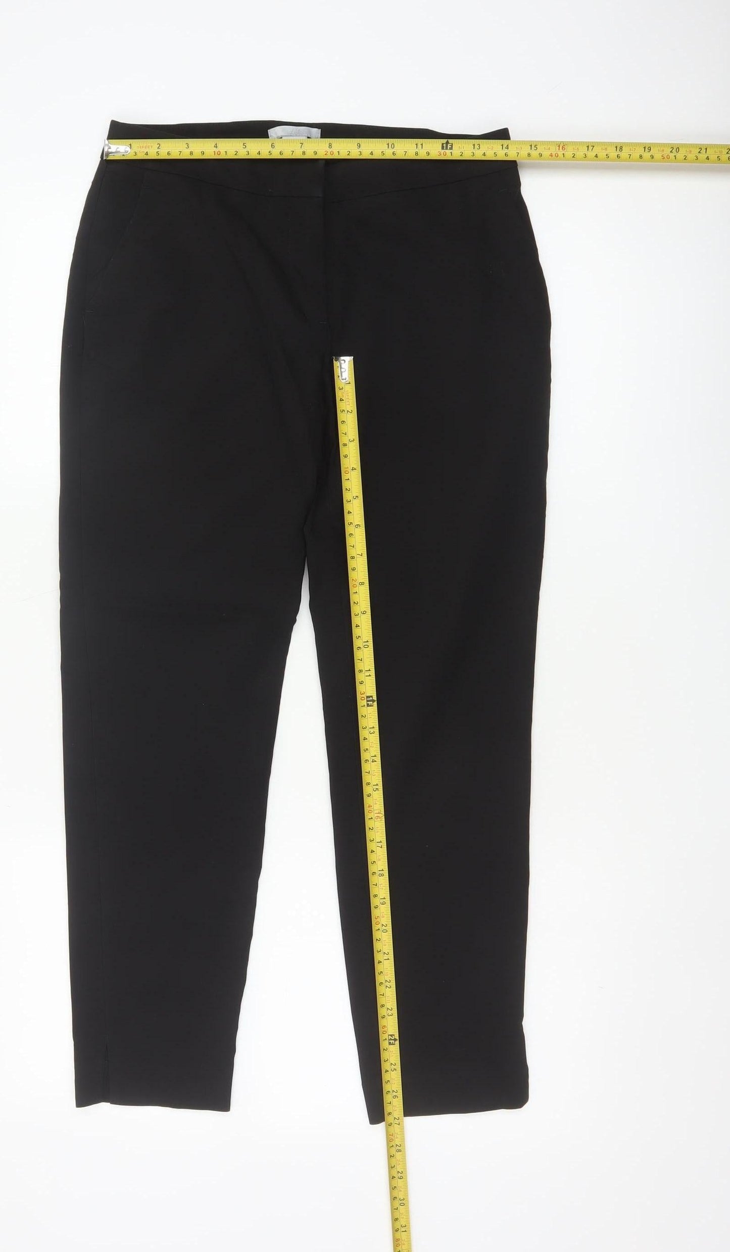 H&M Women’s Black UK 6 Tailored Straight Leg Dress Trousers